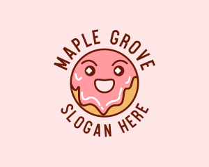 Happy Sweet Donut logo design