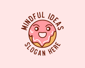 Happy Sweet Donut logo design