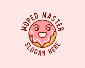 Happy Sweet Donut logo design