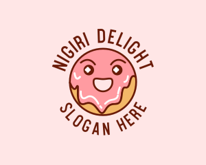 Happy Sweet Donut logo design