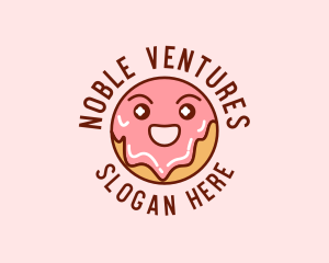 Happy Sweet Donut logo design