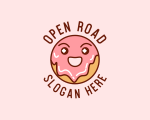 Happy Sweet Donut logo design