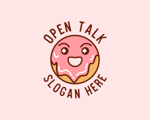 Happy Sweet Donut logo design