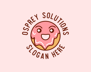 Happy Sweet Donut logo design