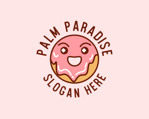 Happy Sweet Donut logo design