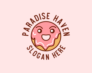 Happy Sweet Donut logo design