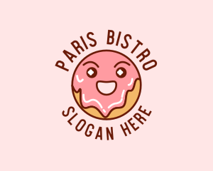 Happy Sweet Donut logo design