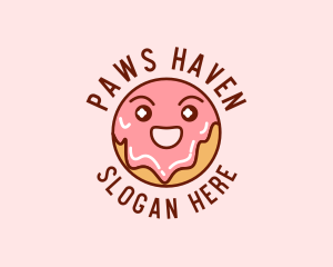 Happy Sweet Donut logo design