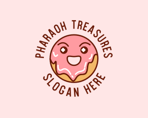 Happy Sweet Donut logo design