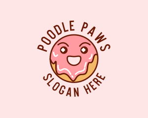 Happy Sweet Donut logo design