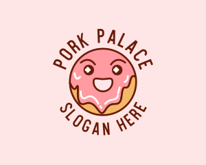 Happy Sweet Donut logo design