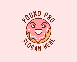 Happy Sweet Donut logo design