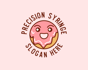 Happy Sweet Donut logo design