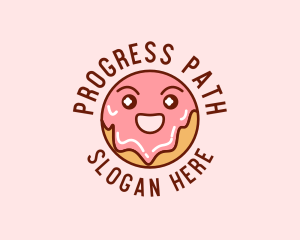 Happy Sweet Donut logo design