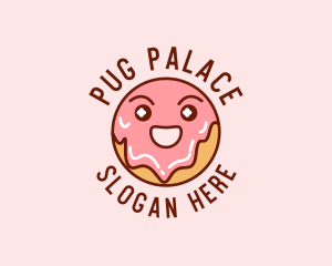 Happy Sweet Donut logo design