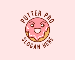 Happy Sweet Donut logo design