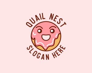 Happy Sweet Donut logo design