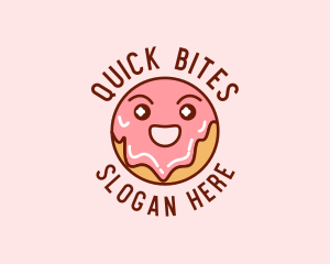 Happy Sweet Donut logo design