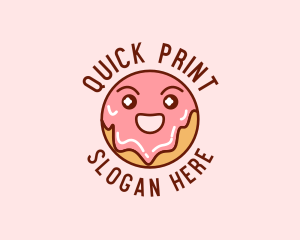 Happy Sweet Donut logo design