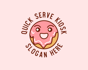 Happy Sweet Donut logo design