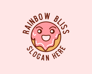 Happy Sweet Donut logo design