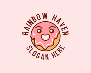 Happy Sweet Donut logo design