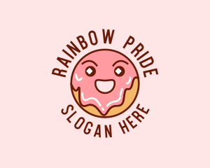 Happy Sweet Donut logo design