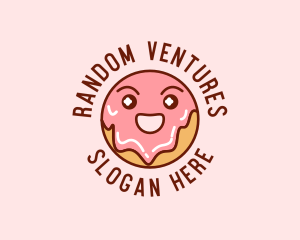 Happy Sweet Donut logo design