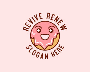 Happy Sweet Donut logo design