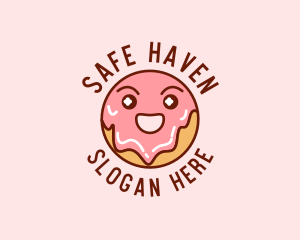 Happy Sweet Donut logo design