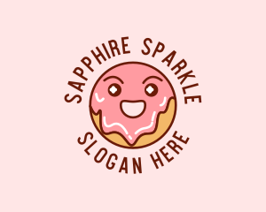 Happy Sweet Donut logo design