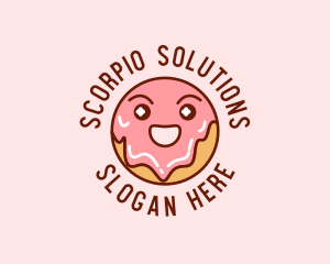 Happy Sweet Donut logo design