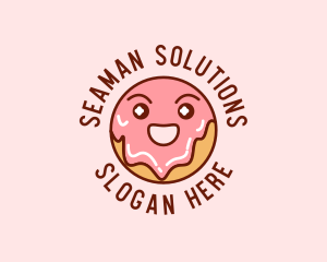 Happy Sweet Donut logo design