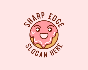 Happy Sweet Donut logo design