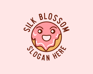 Happy Sweet Donut logo design