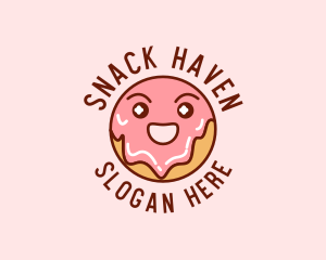 Happy Sweet Donut logo design