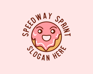 Happy Sweet Donut logo design