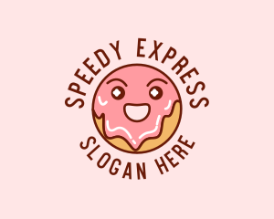 Happy Sweet Donut logo design