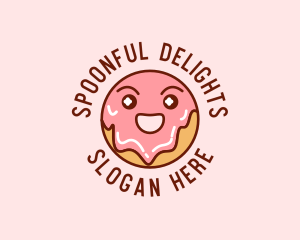 Happy Sweet Donut logo design