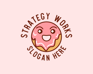 Happy Sweet Donut logo design