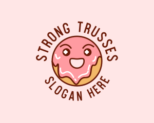 Happy Sweet Donut logo design