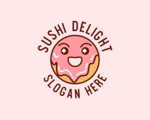 Happy Sweet Donut logo design