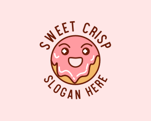 Happy Sweet Donut logo design