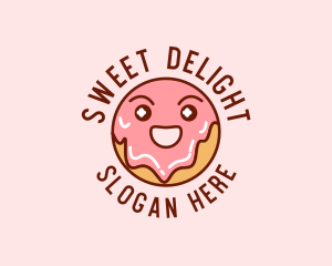 Happy Sweet Donut logo design