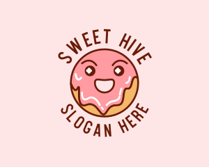 Happy Sweet Donut logo design