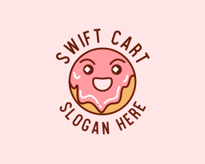 Happy Sweet Donut logo design