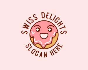 Happy Sweet Donut logo design