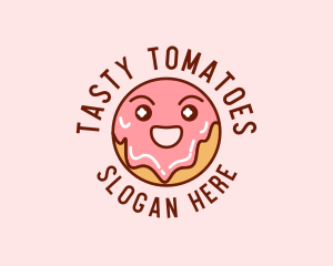 Happy Sweet Donut logo design