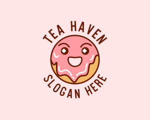 Happy Sweet Donut logo design