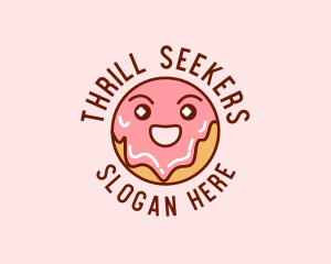 Happy Sweet Donut logo design